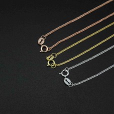 925 sterling silver cable Chain Necklace DIY Supplies Findings